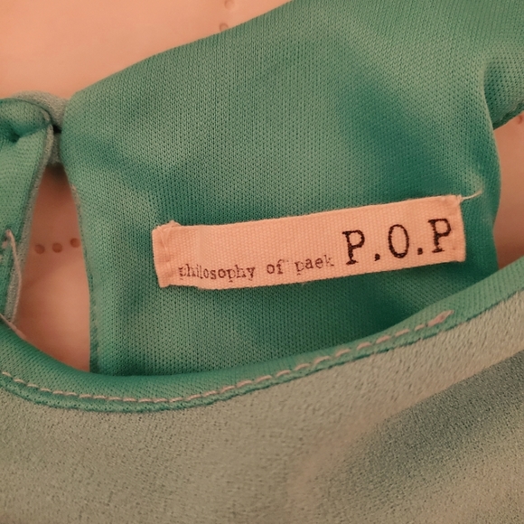 Turquoise fitted dress - Picture 4 of 8